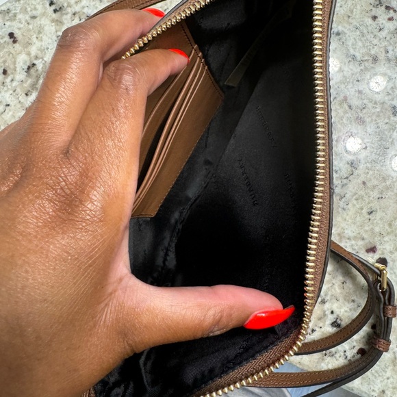 House Check Derby Peyton Crossbody Clutch Bag Tan - Picture 6 of 9